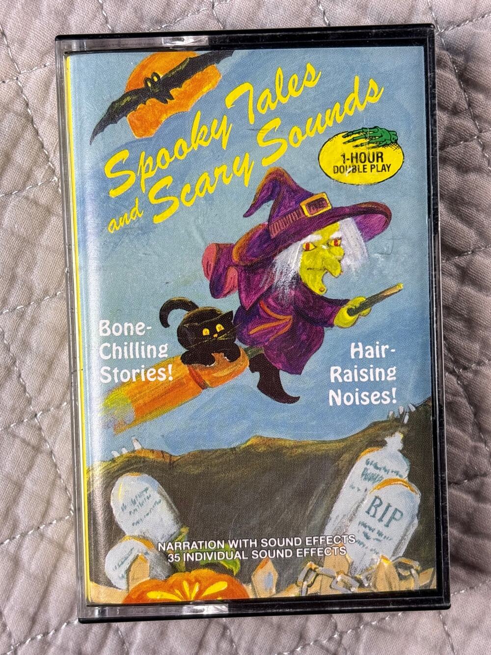 Vtg 1993 Halloween Themes spooky tales scary Sounds white Cassette Tape
